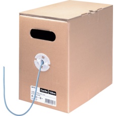 【BL5ETSTP1000BL】BUFFALO ツメ折れないCat5e LANケーブル STP 100m ブルー