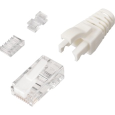 【BLAC6C10】BUFFALO Cat6対応LANコネクター+カバー付 10個入