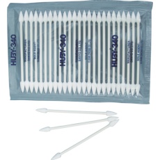 【CA-003】HUBY 3インチ 工業用綿棒(先端コーン型)CA-003 (25000本入)