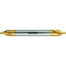 【CD-SL-V-150-4X60X10】ヤマワ ロングシャンクコーティング弱ねじれ溝A形60° センタ穴ドリル CD-SL V L150 4X60°X10