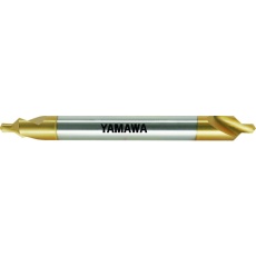 【CE-QL-V-150-1.5X90X5】ヤマワ ロングシャンクコーティング強ねじれ溝A形90° センタ穴ドリル CE-QL V L150 1.5X90°X5