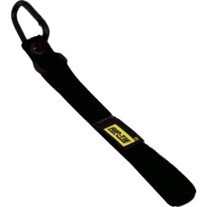 【CT-A-BK】RIP-TIE キャリングテープホルダーハトメ付き 19mm×406mm 1本入 黒