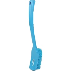 【D10RESB】HillBrush ロングハンドルブラシ(ソフト)青 406X50