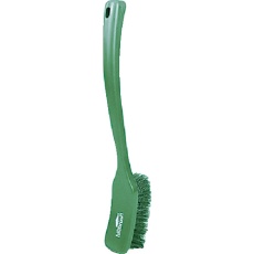 【D10RESG】HillBrush ロングハンドルブラシ(ソフト)緑 406X50