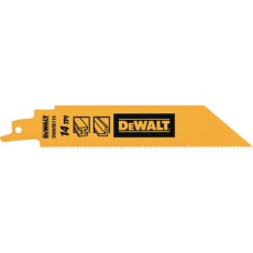 【DWAR6114-JP】DEWALT レシプロソーブレード・セーバーソーブレード・レシプロソー替刃・セーバーソー替刃 セーバーソーブレード14山x150mm(5枚)