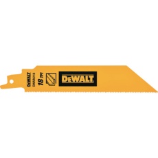 【DWAR6118-JP】DEWALT レシプロソーブレード・セーバーソーブレード・レシプロソー替刃・セーバーソー替刃 セーバーソーブレード18山x150mm(5枚)