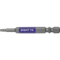 【EA-310C-T10-X-65】EIGHT トーションビット EX/IMPACT TORXカラービット単品 T10×65mm 差込溝9mm&13mm