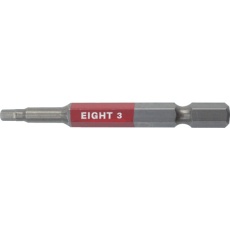 【EA-620C-3MM-X-65】EIGHT トーションビット EX/IMPACT 六角カラービット単品 3mm×65mm 差込溝13mm