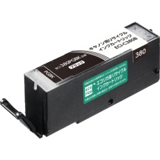 【ECI-C380B】ecorica BCI-380PGBK 互換リサイクルインクカートリッジ ブラック