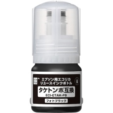 【ECI-ETAK-PB】ecorica TAK-PB互換リユースインクボトル フォトブラック