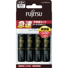 【FCT344FXJHC(FX)】FDK ニッケル水素電池 急速充電器セット 付属電池単3×4個