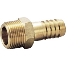 【GHN-0417】FLOBAL 黄銅製ホースニップル GHN-0417 1/2x17