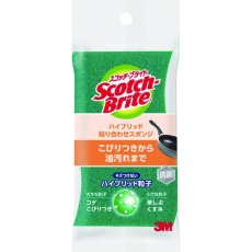 【HB-21KG-H】3M スコッチ・ブライト ハイブリッド貼り合わせスポンジ グリーン