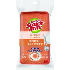 【HBNT-75E】3M スコッチ・ブライト ハイブリッドネットスポンジ オレンジ