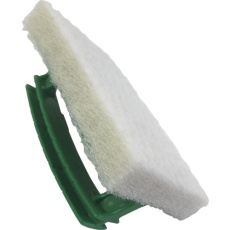 【H/BRUSH-WHI】3M たわし ハンドブラシ(一体型タイプ) 白パッド 95×150mm