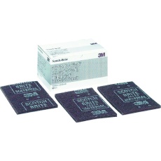 【H/L/PAD-BOX】3M スコッチ・ブライト 工業用パッド ヘアラインパッド #60相当 栗色 BOX(10枚入)