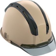 【HSEBCSB】タジマ ヘルメット セフメット(セフ取付溝付ヘルメット) アースブラウン スモーク
