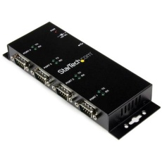 【ICUSB2324I】StarTech シリアルハブ/USB-A - 4x RS232C/産業用メタル筐体/DINクリップ