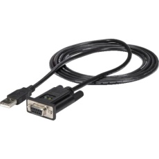 【ICUSB232FTN】StarTech シリアル変換ケーブル/USB-A - RS232Cクロス/1.7m/921.6Kbps/BK