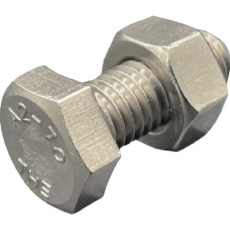 【IS6FBNA270-M1020P15】HIーLEAD 六角ボルト・ナット(本体規格/新JIS) A2-70 SUS304/ステンレス M10X20L ピッチ1.5 全ねじ スタイル1ナット