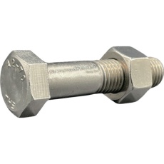 【IS6HBNA270-M1680P20】HIーLEAD 六角ボルト・ナット(本体規格/新JIS) A2-70 SUS304/ステンレス M16X80L ピッチ2.0 半ねじ スタイル1ナット