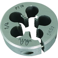 【IS-RD-38-PT014】IS 管用ねじ切り丸ダイス PTねじ 38径 1/4PT