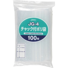 【JG-4】ジャパックス チャック付ポリ袋 JG-4 100枚 透明 厚み0.04mm