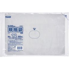 【K-12】ジャパックス LD規格袋 No.12 100枚 透明 厚み0.03mm