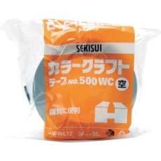 【K50WL12】積水 カラークラフトテープ#500WC 38X50 空