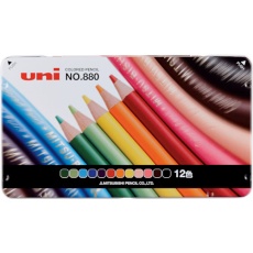 【K88012CPN】uni 色鉛筆 鉛筆ワイドK880 12色