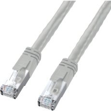 【KB-T6POE-10】SANWA CAT6 LANケーブル PoE対応タイプ ライトグレー 10m