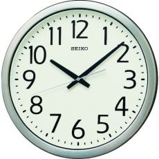 【KH406S】SEIKO 防湿・防塵型オフィスクロック 直径381×40 金属枠