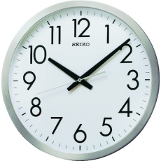 【KH409S】SEIKO クオーツ掛時計 オフィスクロック 直径350×34 金属枠