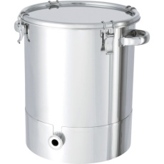 【KTT-CTH-36】MONOVATE ステンレスタンク片テーパー型クリップ式密閉容器 35L