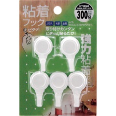 【KYH301】WAKI 粘着フック KYH301マルガタ W 5個入り