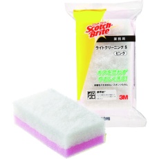 【L/CL-S-PIN】3M スコッチ・ブライト ライトクリーニングたわしS ピンク 120X65mm