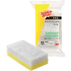 【L/CL-S-YEL】3M スコッチ・ブライト ライトクリーニングたわしS イエロー 120X65mm