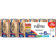 【LR14PS(6S)】FDK アルカリ乾電池単2 PremiumS (6本入)