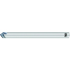 【LS-HSCT-N-1X45X6X100】OSG 面取りカッタ ネガタイプ ロングシャンク 3刃 先端径1mm 大端径6mm 全長100mm 9200076
