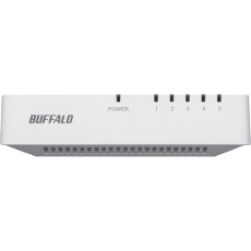 【LSW4-TX-5EP/WHD】BUFFALO 10/100Mbps対応 スイッチングハブ プラスチック筐体/電源外付けモデル 5ポート ホワイト