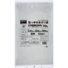【LT-3070】TRUSCO 業務用ポリ袋 900x800x厚み0.03(70L 取手付・マチなし)