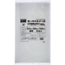 【LT-3090】TRUSCO 業務用ポリ袋 1000x900x厚み0.03(90L 取手付・マチなし)