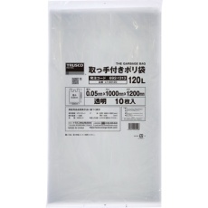 【LT-50120】TRUSCO 業務用ポリ袋 1200x1000x厚み0.05(120L 取手付・マチなし)