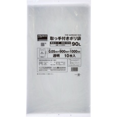 【LT-5090】TRUSCO 業務用ポリ袋 1000x900x厚み0.05(90L 取手付・マチなし)
