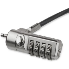 【LTLOCK4D】StarTech ノートPC用ロック/スチールワイヤー/2m/4桁ダイヤル錠/Kスロット