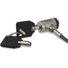 【LTLOCKKEY】StarTech ノートPC用ロック/スチールワイヤー/2m/シリンダー錠/Kスロット