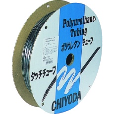 【MTP-6-100-BK】チヨダ ポリウレタンチューブ メガタッチチューブ 外径6mm/全長100m 黒
