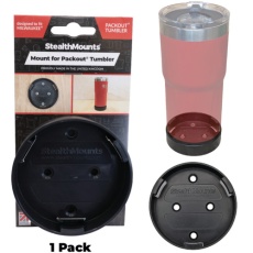 【MW-PAC-CUP-1】ステルスマウント ミルウォーキータンブラー用マウント(1個入り)ブラック