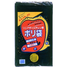 【N-9708】積水 90型ポリ袋 黒 #7-2