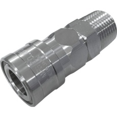 【NL-24SM-S】NKCカップリング NL型カップリングソケット(SUS304) R1/2 オネジ